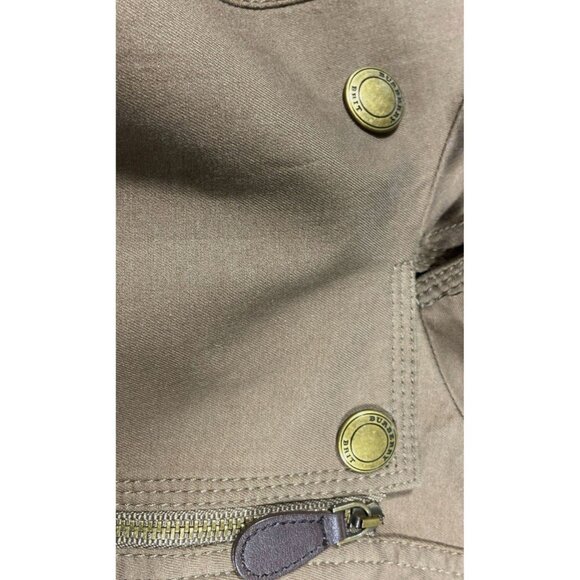 Burberry Brit Women’s Brown Motto Belted Jacket, Size 4 - Picture 8 of 9